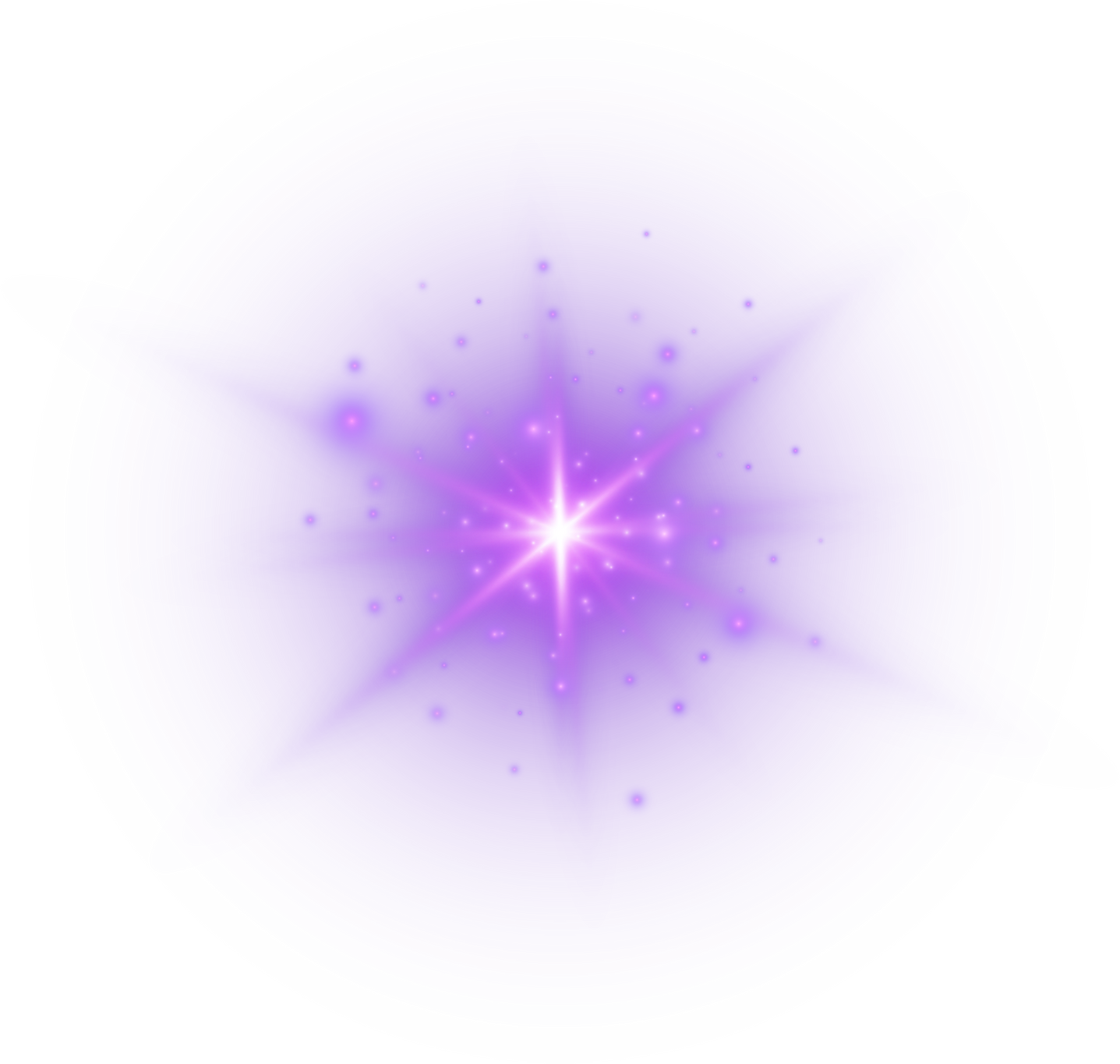 Purple Lens Flare with Sparkles